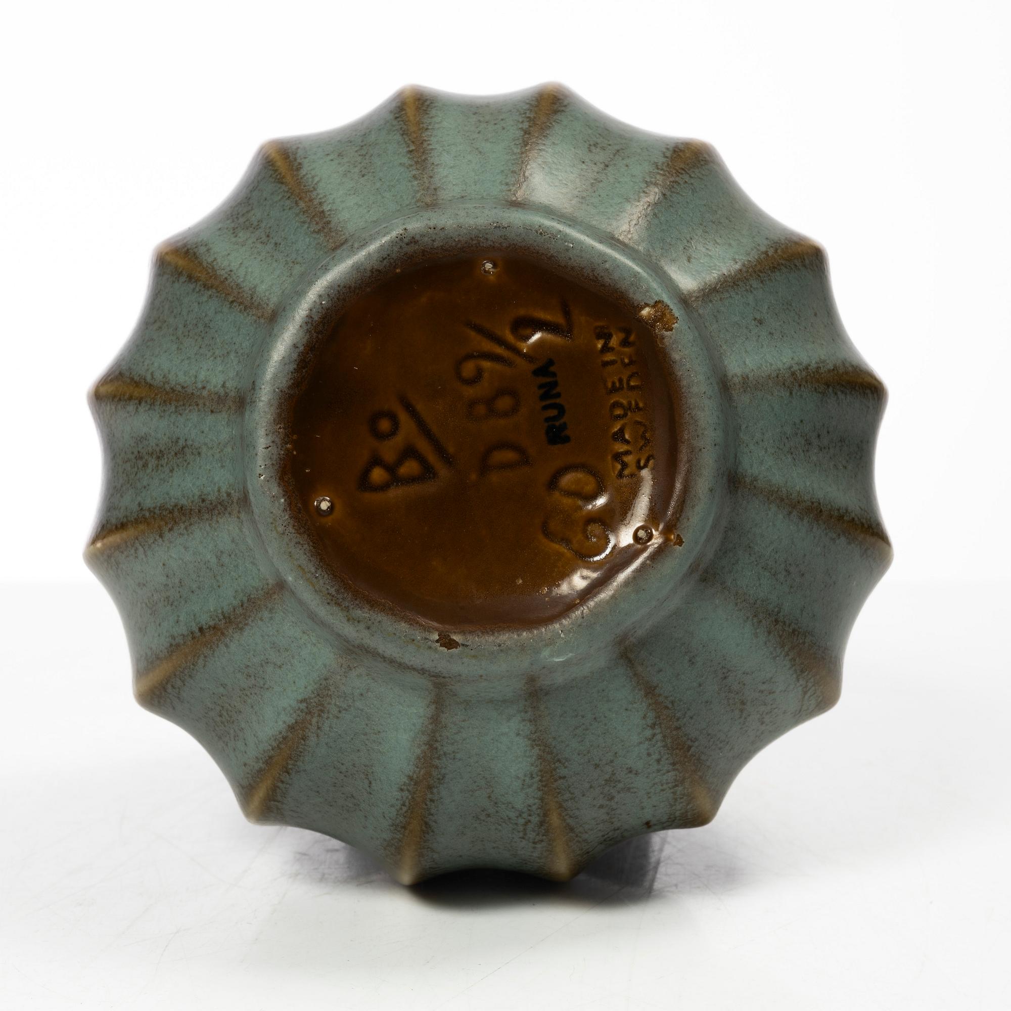 Ewald Dahlskog, vas, "Runa", Bo Fajans, Gävle, 1930-tal.