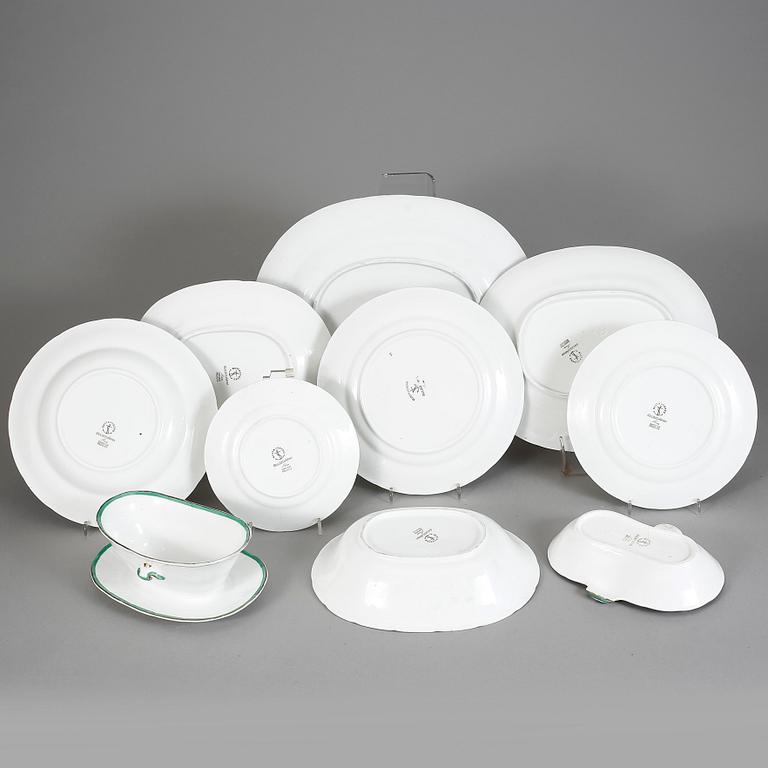 SERVISDELAR, 80 st, porslin, "Guldstjärna", Wilhelm Kåge, 1923–60.