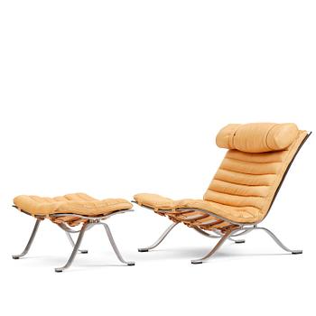 373. Arne Norell, an “Ari” easy chair with ottoman, Norell Möbel, Aneby.