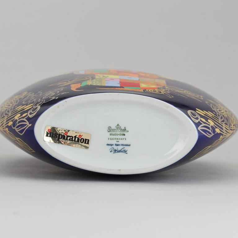 BJÖRN WIINBLAD, vas, porslin, Rosenthal, Studio-Line, 1900-talets fjärde kvartal.