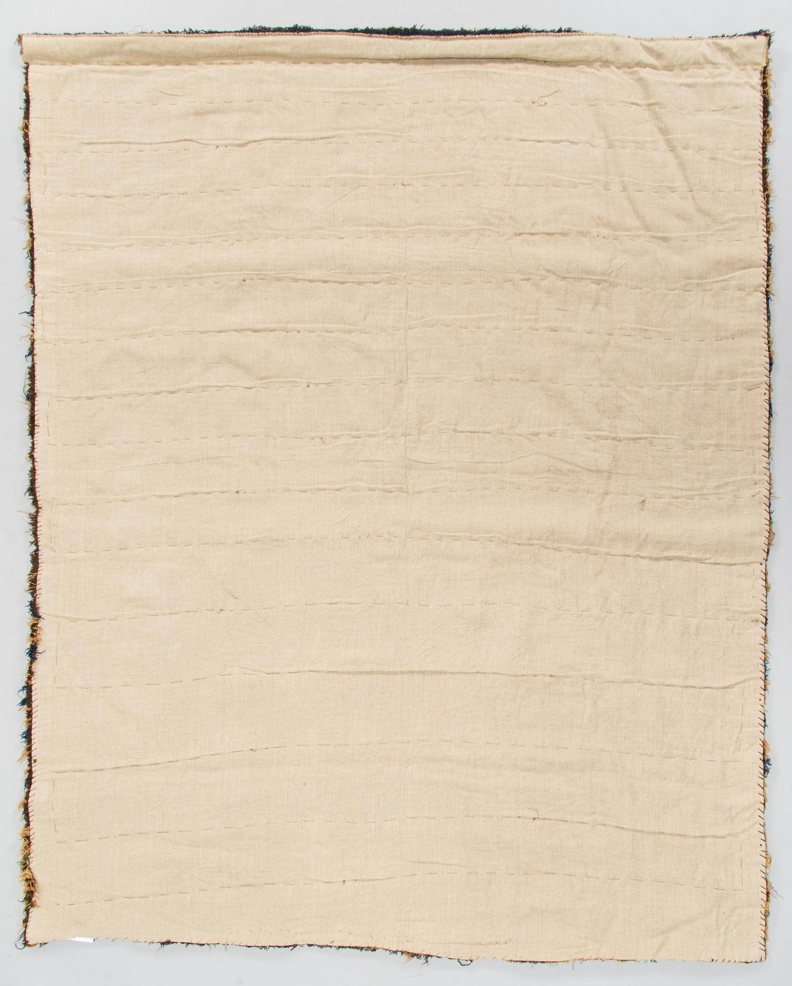 Ryijy, kansanomainen, Suomi mahdollisesti 1700-luvun loppu. Noin 170 x 140 cm.