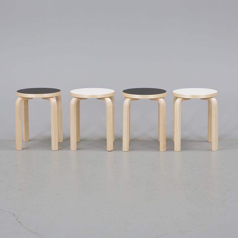PALLAR, 4st, modell 60, Alvar Aalto, Artek.