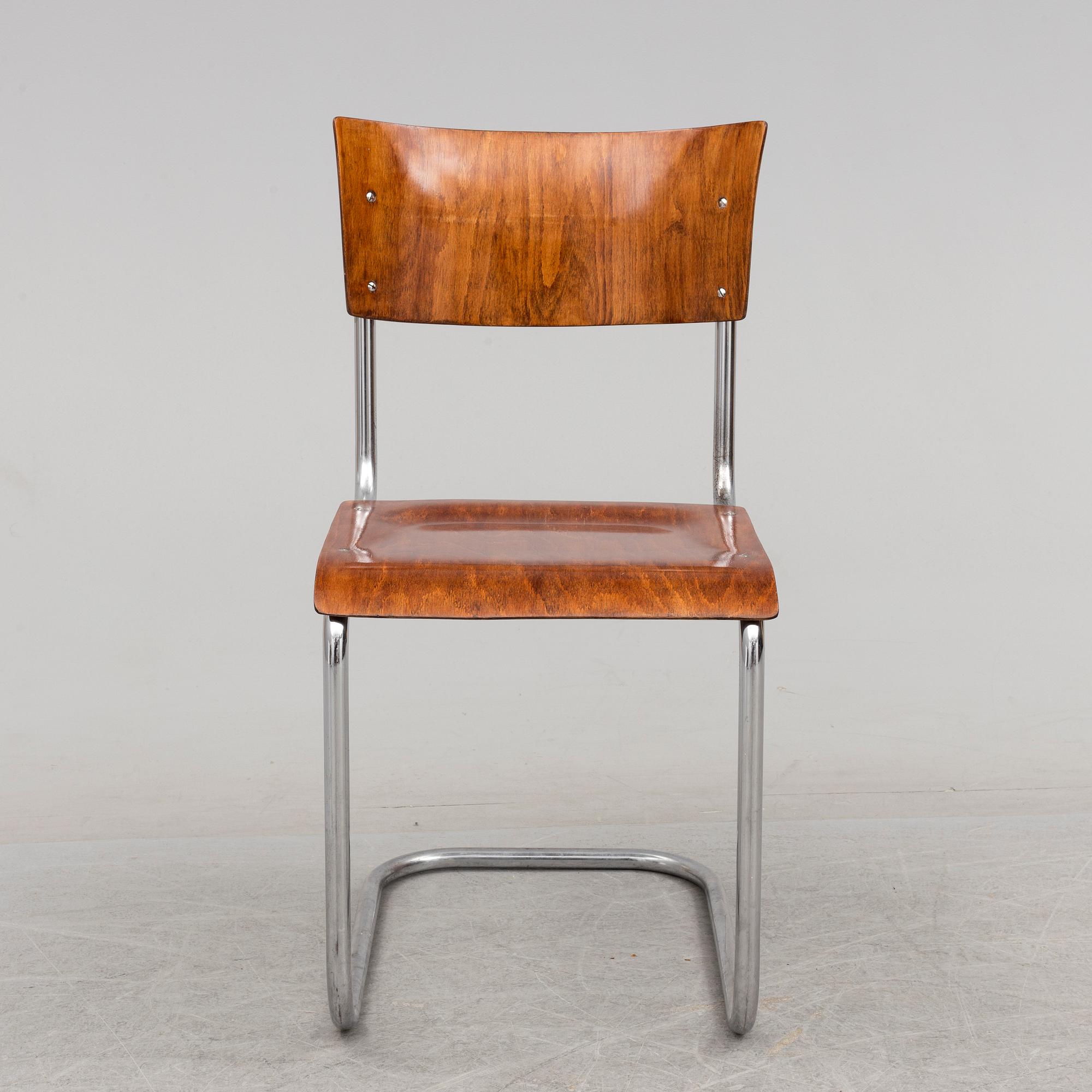 JINDRICH HALABALA, skrivbord samt MART STAM, stol, 1930-tal.