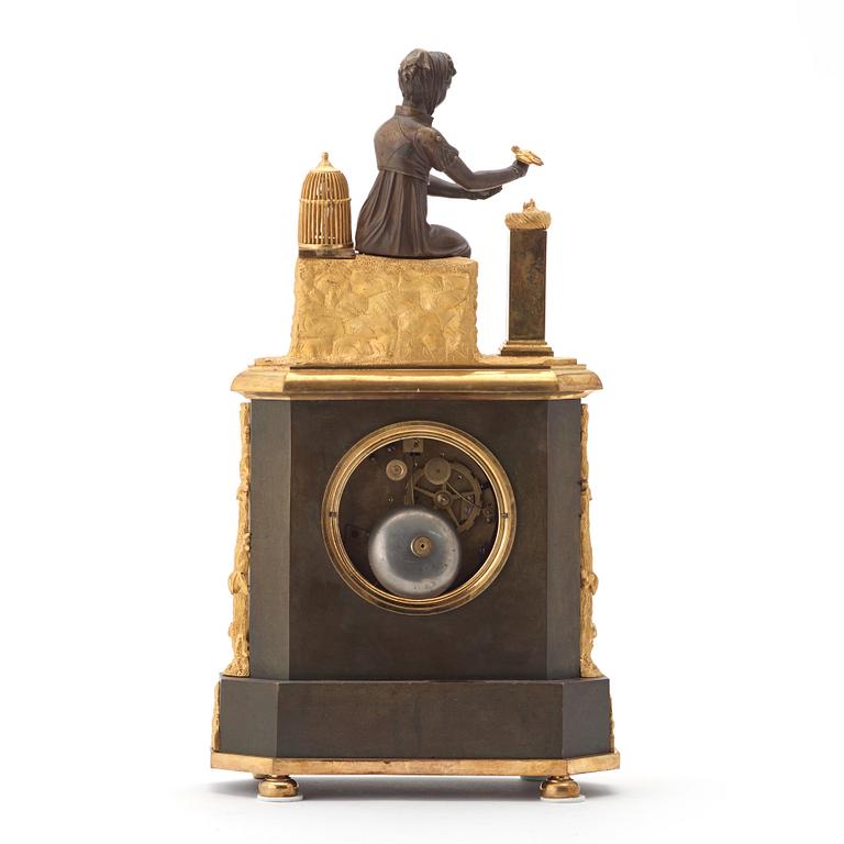 A Directoire mantal clock.