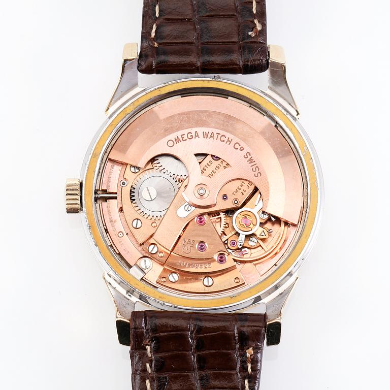 ARMBANDSUR, guld på stål, Omega Automatic Chronometer Officially Certified, Constellation, 1900-talets mitt.