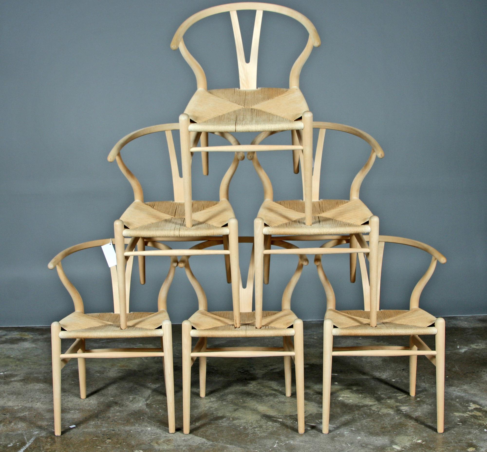 STOLAR, 6 st, "Y-stolen", Hans J. Wegner, Carl Hansen & Son.