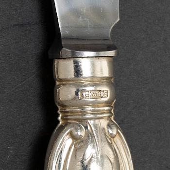 24 psc silver cutlery, 'Olga' 1870-1970s, Stockholm.