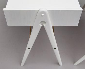 SÄNGBORD, 1 par, 1950-tal.