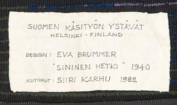 Eva Brummer, ryijy/ryijymatto, Suomen käsityön ystävät. Noin 165 x 115 cm.