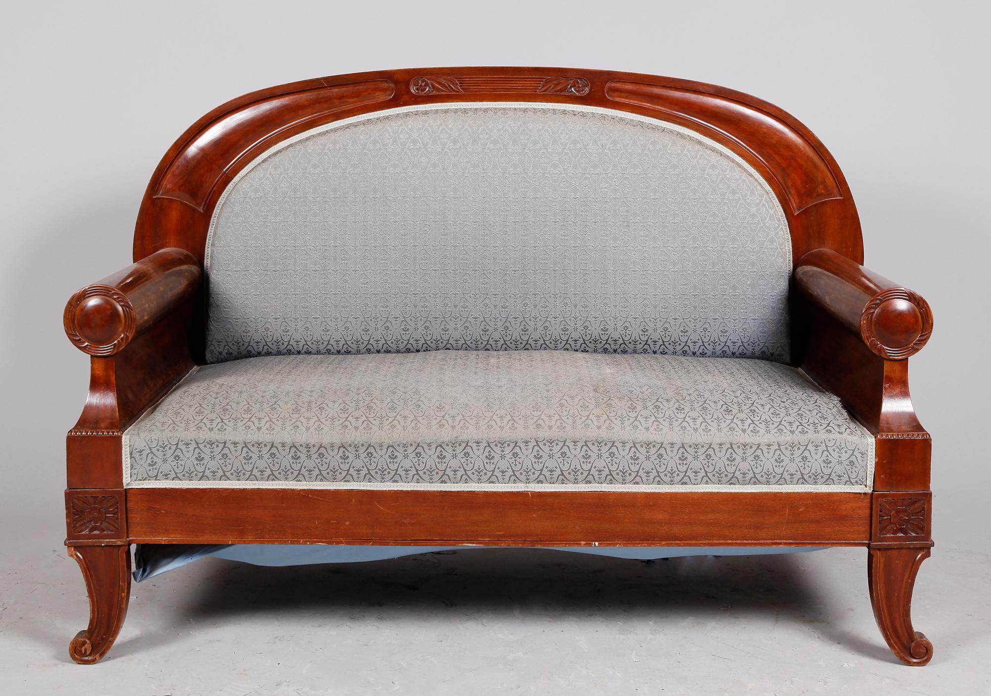 SALONGSMÖBEL, 8 delar, jugend, 1900-talets första hälft.