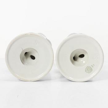 Arthur Percy, a pair of candlesticks, Gefle Upsala Ekeby.