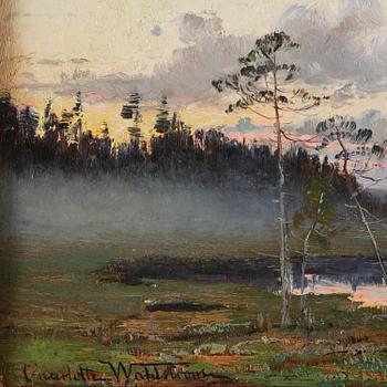 Charlotte Wahlström, Skymning vid vattnet.