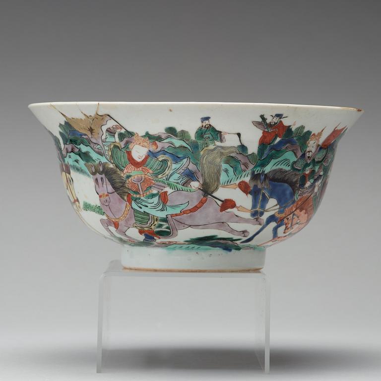 SKÅL, porslin. Qingdynastin, Kangxi (1662-1722).