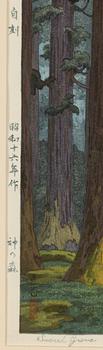 Toshi Yoshida, 'Sacred Grove'.