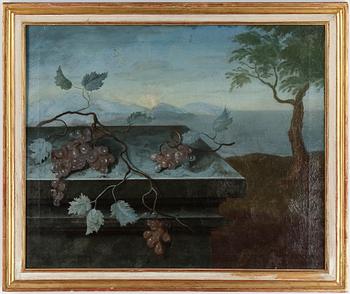 OKÄND KONSTNÄR, olja på duk. 1800-tal.