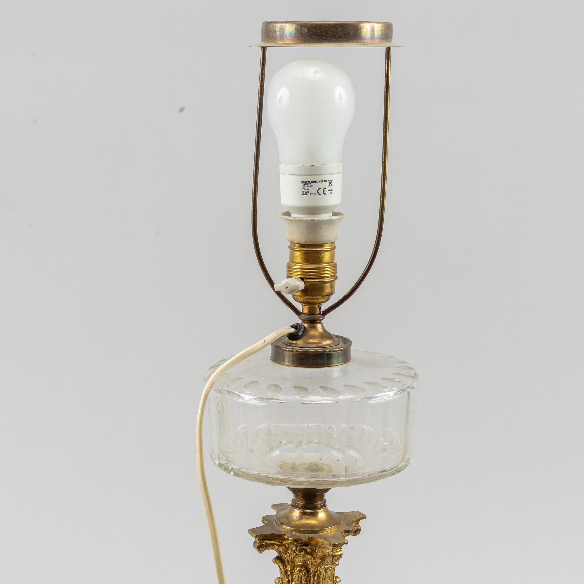 Bordslampa, första halvan av 1900-talet.