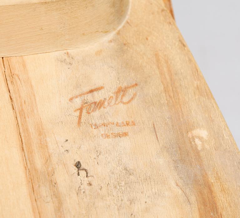 STOLAR, 6 st, "Fanett", Ilmari Tapiovaaria, Edsbyverken, 1960-tal.