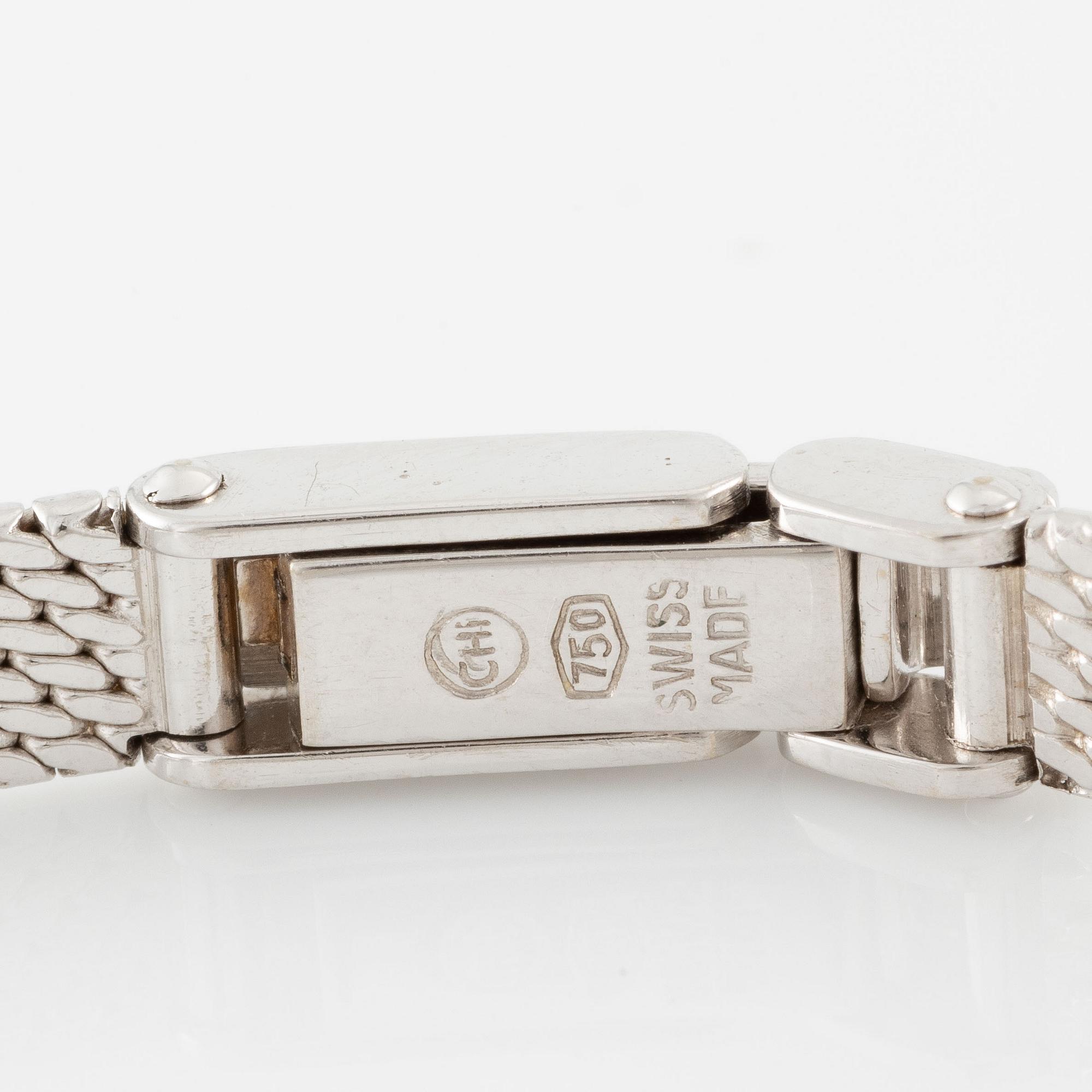 Helvetia, wristwatch, 18K white gold with diamonds.