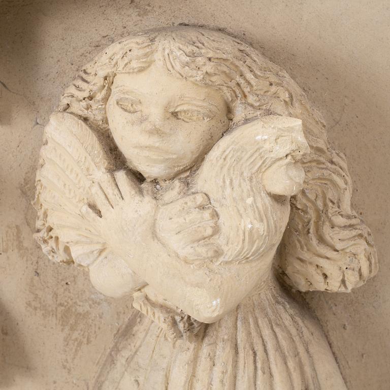 Stig Blomberg, relief, gipsförlaga till M/S Stockholm (1941).