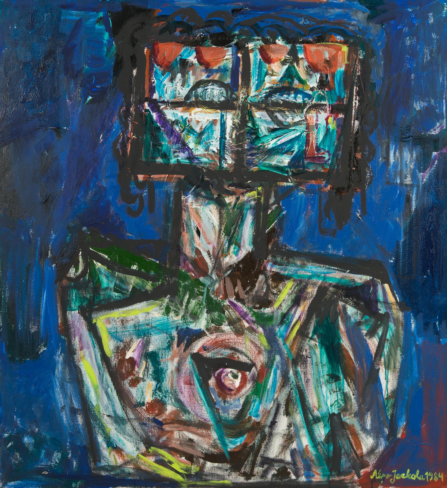 Alpo Jaakola, 'Laughing self-portrait arfter the war'.