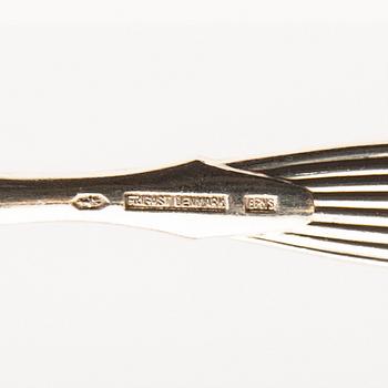 Henning Seidelin, cutlery set 78 pieces "Savoy" silver-plated for Frigast Denmark from the 1960s.