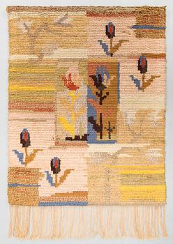 Ester Ax, A Finnish long pile ryijy rug for for Wetterhoff.  Circa 115 x 90 cm.