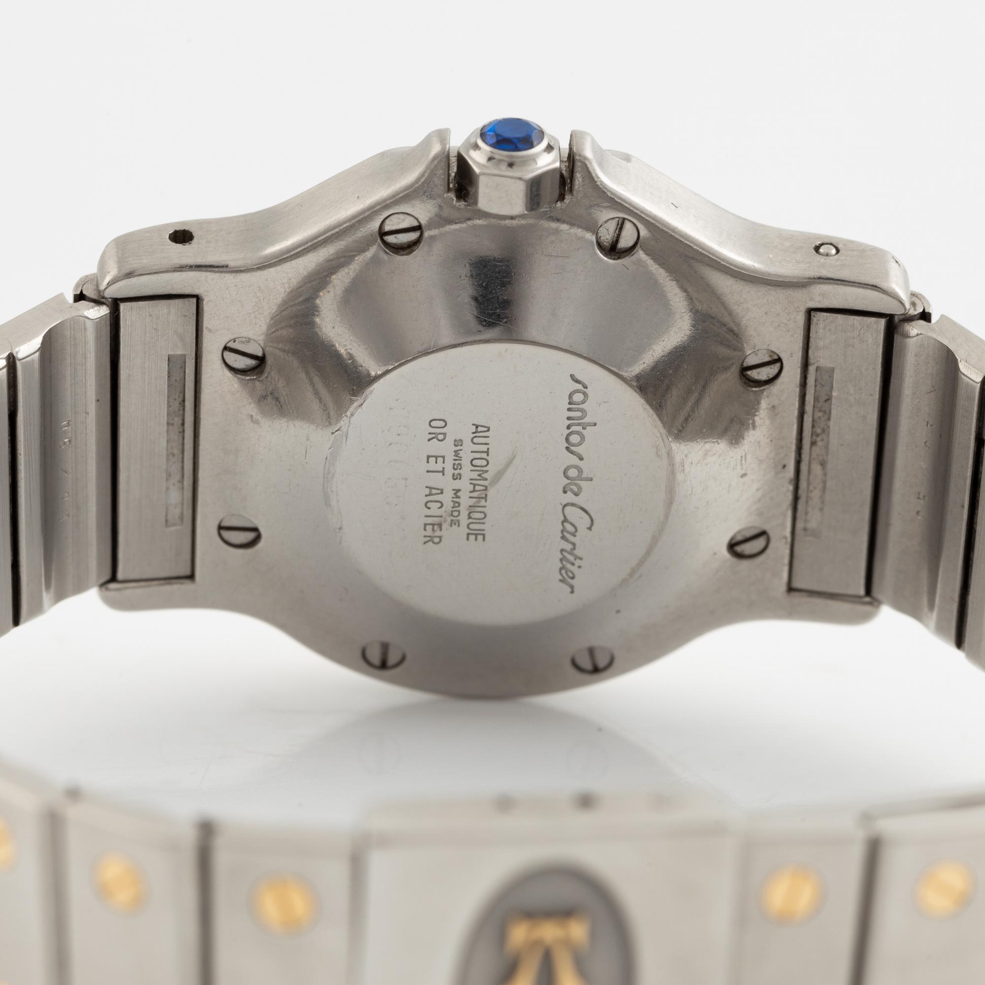 Cartier, Santos Ronde Octagon, wristwatch, 29 mm.