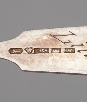 BESTICK, 13 st, silver, diverse finska stämplar, 1900-tal. Vikt tot. 383 g.