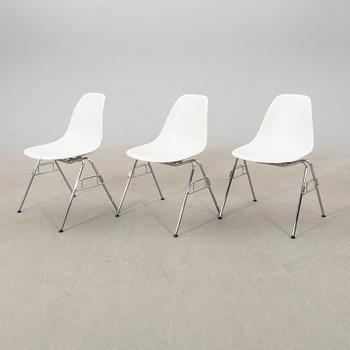 Charles & Ray Eames, stolar 6 st "DSS Plastic side chair" för VItra 2002.