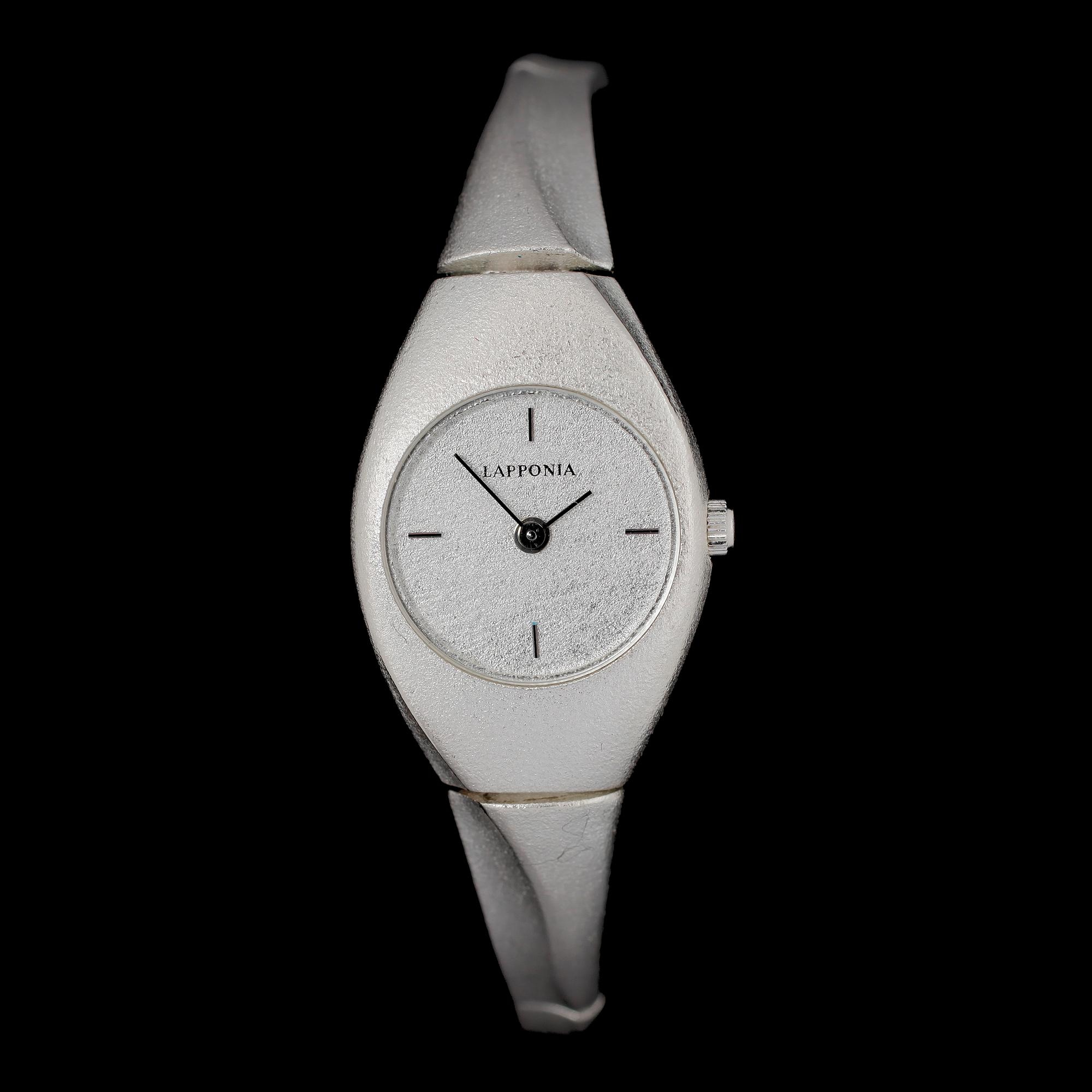 DAMARMBANDSUR, sterling silver, quartz, "Kitty Hawk Watch", Björn Weckström, Lapponia, 1996.