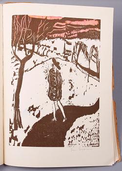 BOK MED TRÄSNITT, "Stad och land", Ivar Lo-Johansson och Sven Erixson. Numr 31/75 och sign.