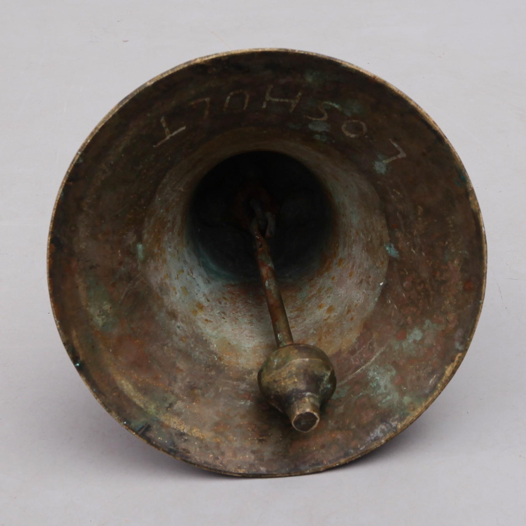 VÄLLINGKLOCKA, malm, märkt Loshult, 1800-tal.