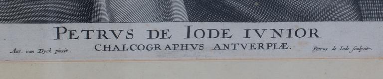 ANTONIS VAN DYCK, after a set of two etchings.