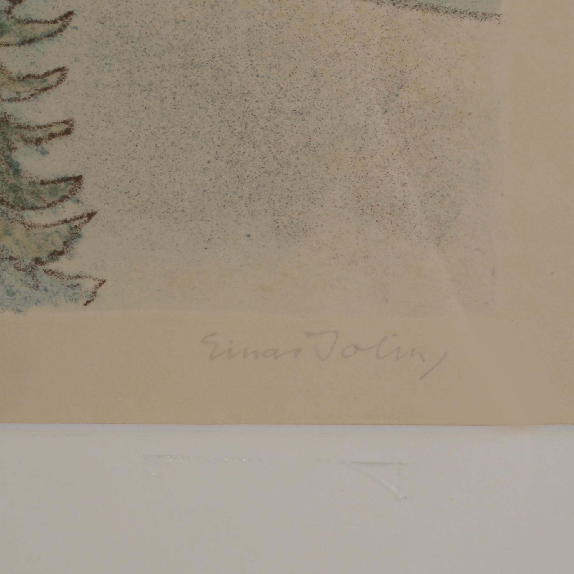 EINAR JOLIN, färglitografi, signerad och numrerad 29/260.