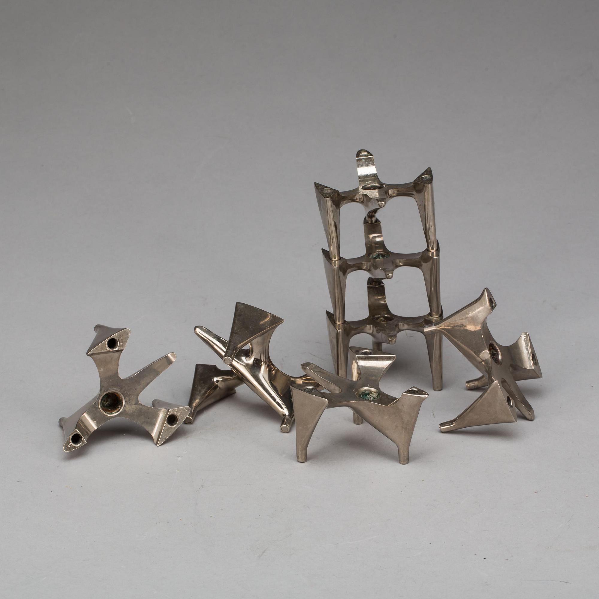 LJUSSTAKAR, 7 st, "Vogelflug", Hammonia Motard, Tyskland. 1900-tal.