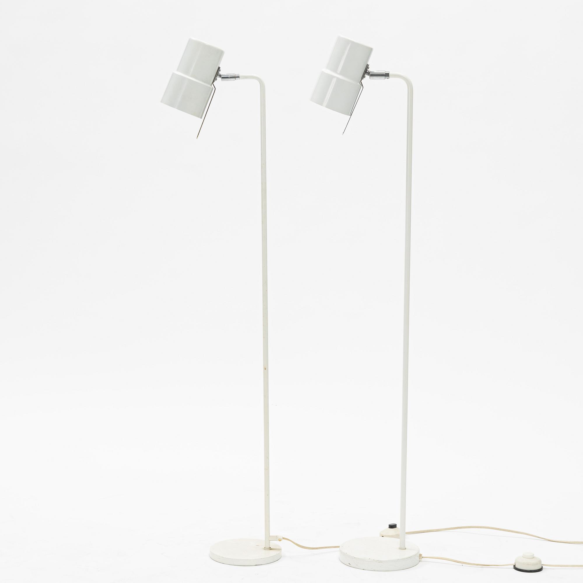 Hans-Agne Jakobsson, golvlampor, ett par, modell G154, Hans-Agne Jakobsson AB, Markaryd, 1960/70-tal.