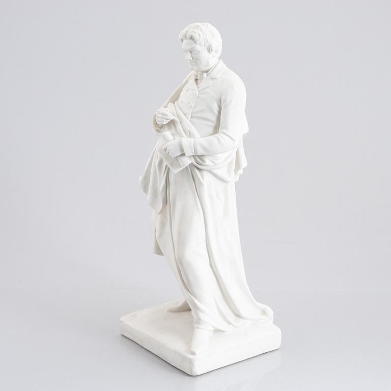 Carl Gustaf Qvarnström, after. A sculpture, Rörstrand, late 19th Century.