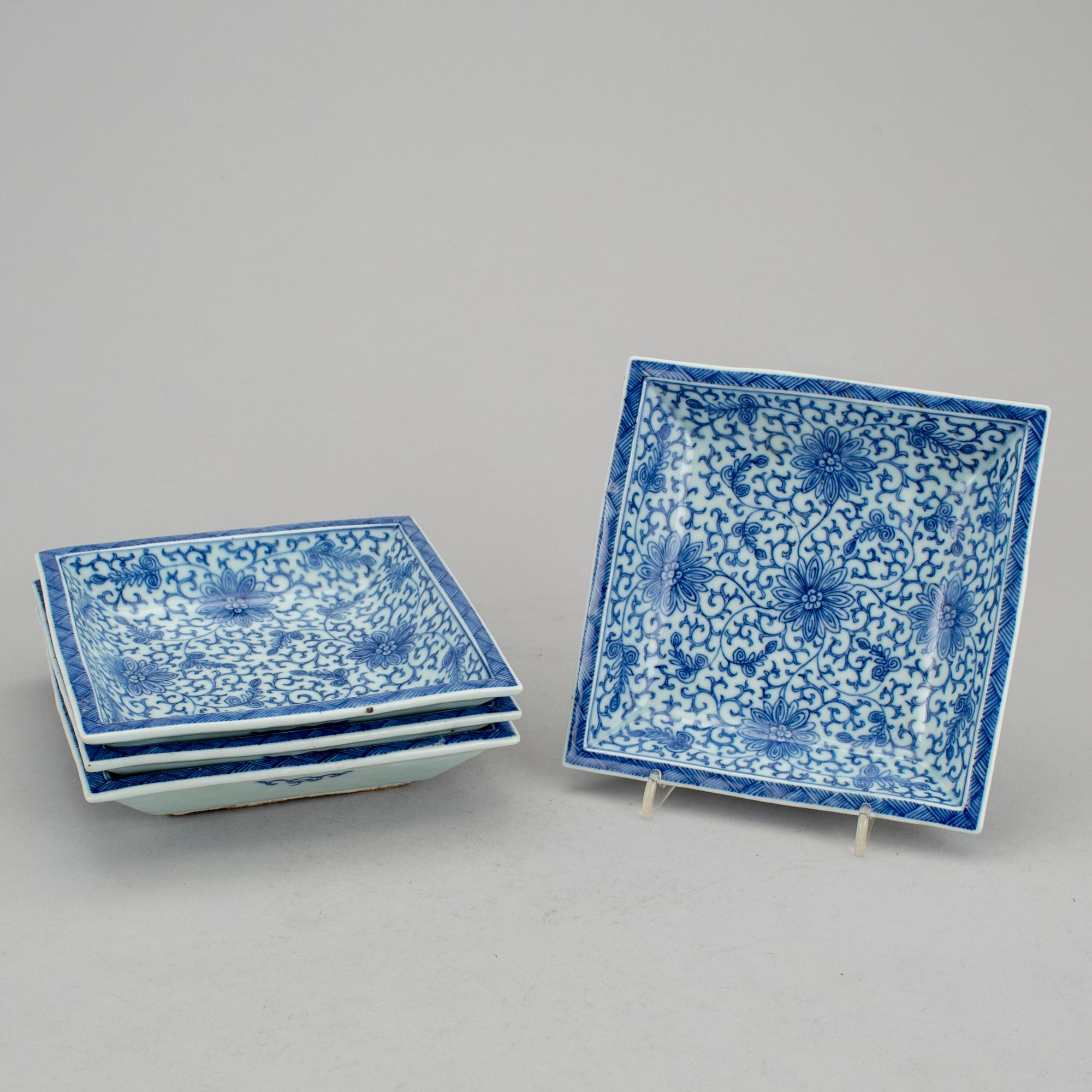 4 plates, 19th Century.