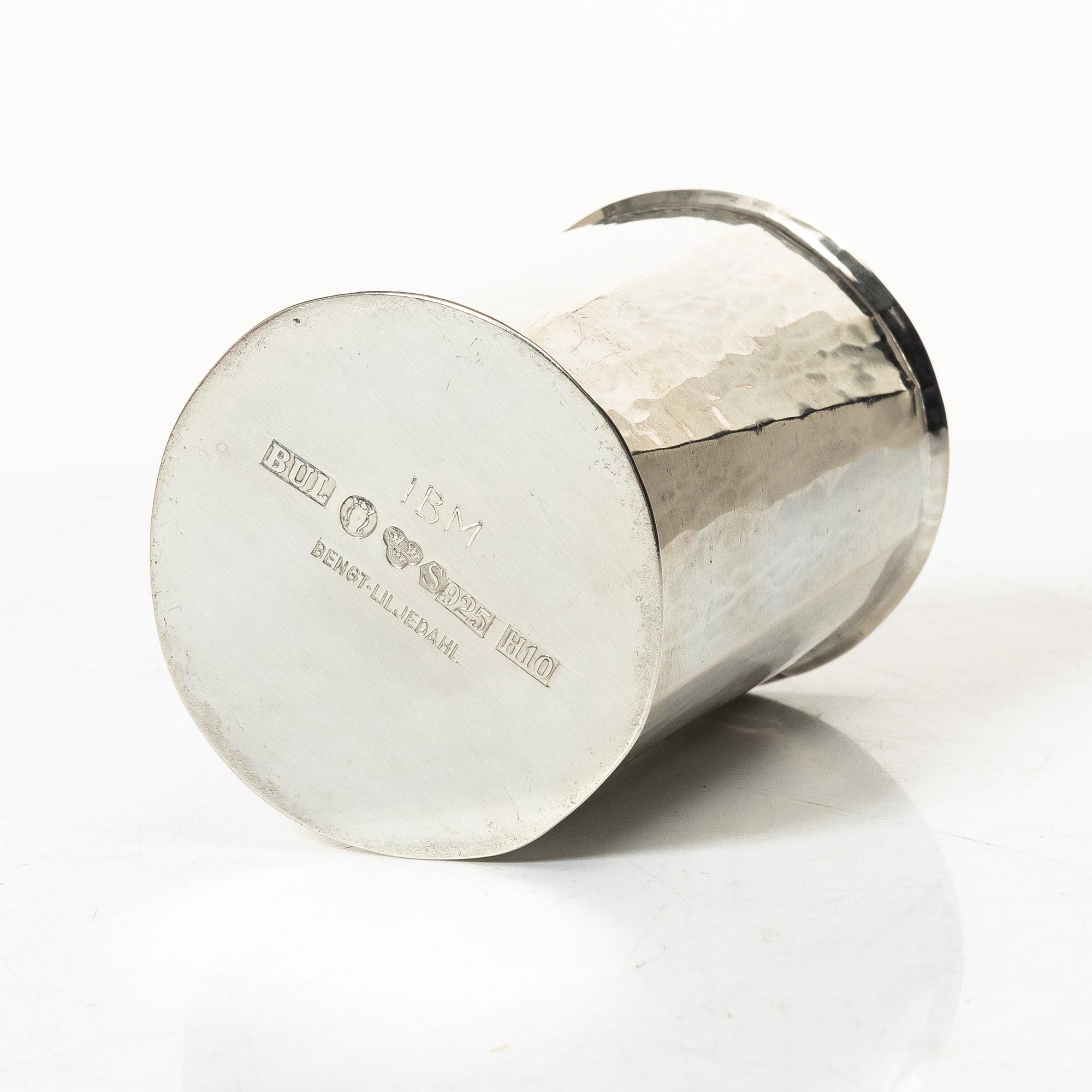 Bengt Liljedahl, a sterling silver vase, Sweden, 2006.