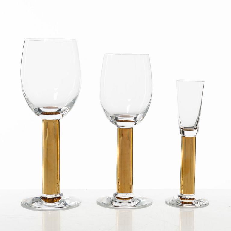 Gunnar Cyrén, glasservis, 26 delar, "Nobel", Orrefors.