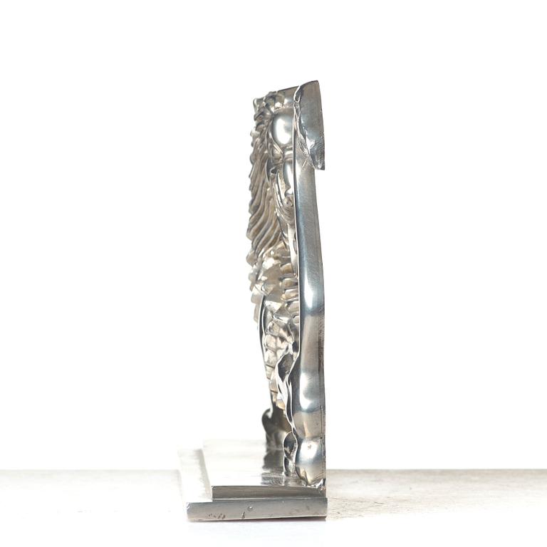 Anna Petrus, a pewter bookend for Svenskt Tenn, Stockholm, 1930.