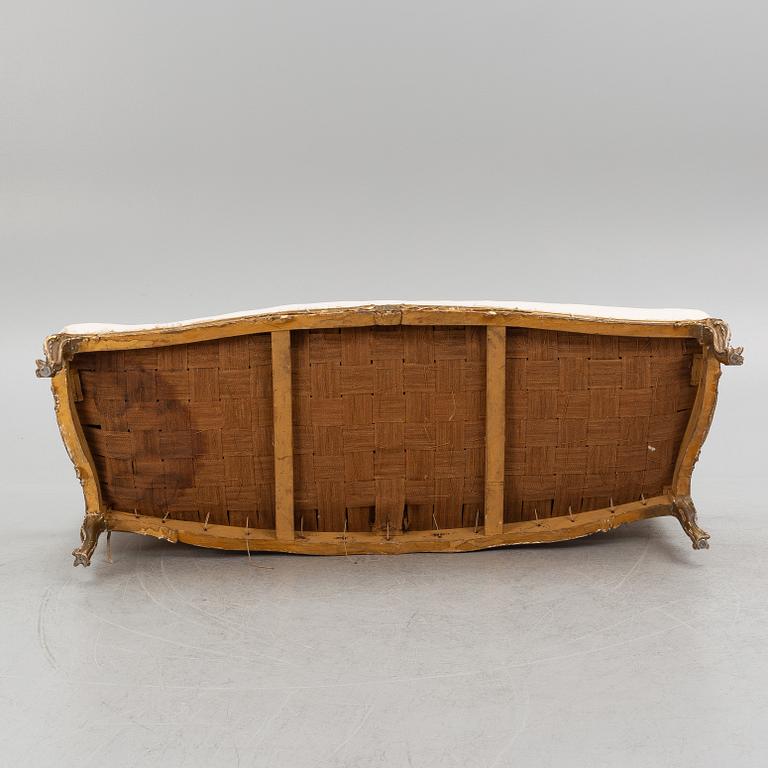 A Rococo style sofa, later part of the 19th century.