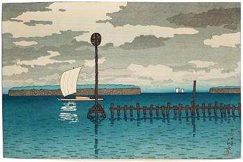 Kawase Bunjiro Hasui, The Shinagawa Offing (Shinagawa oki).