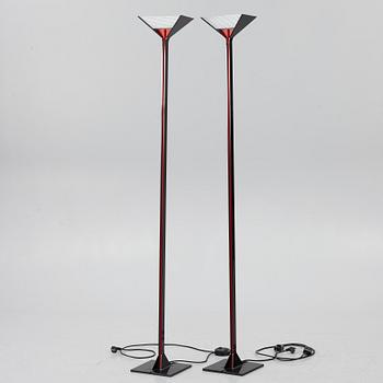 Tobia Scarpa, a pair of 'Papillona' floor lamps, Flos, Italy.