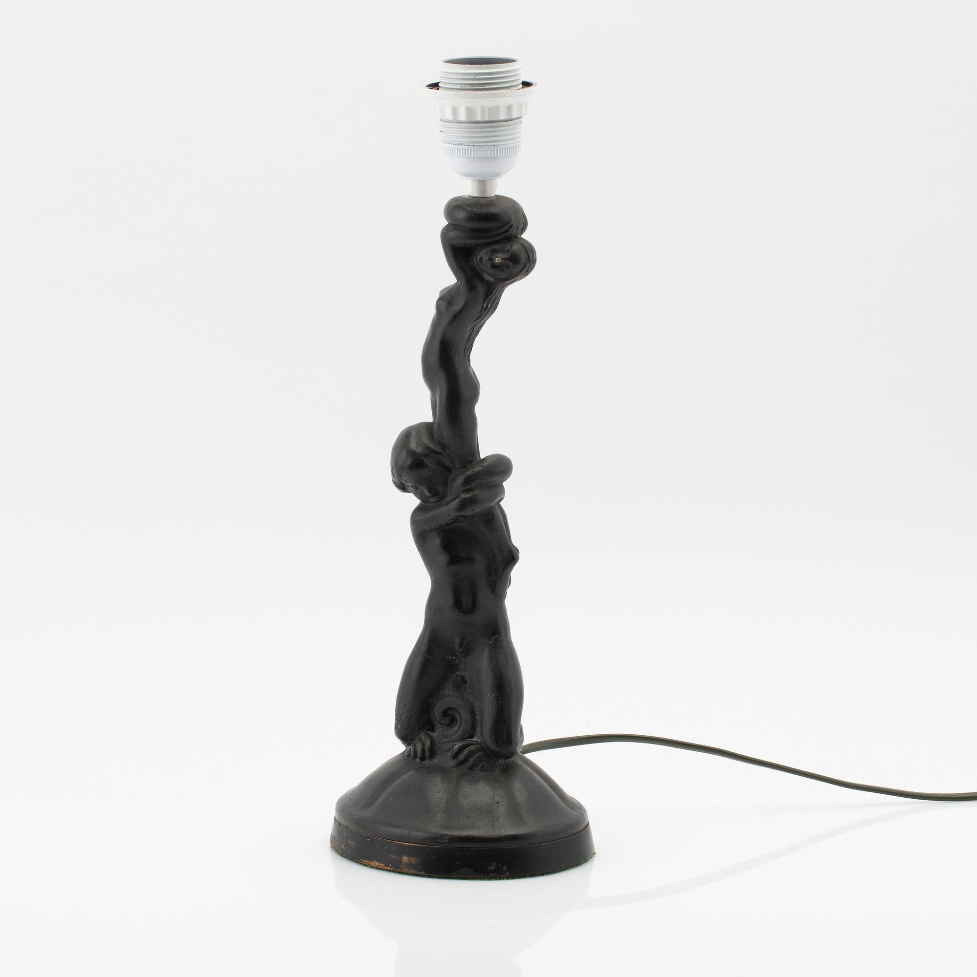 Axel Gute, Table lamp, early 20th century.