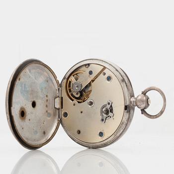 POCKET WATCH, 2 pcs, 2 movements, 1 key,