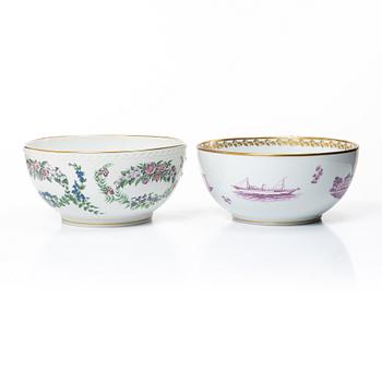 Royal Copenhagen, bålskålar, 2 st, porslin, Danmark.