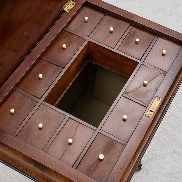 A side table, late Empire, mid-19th century.