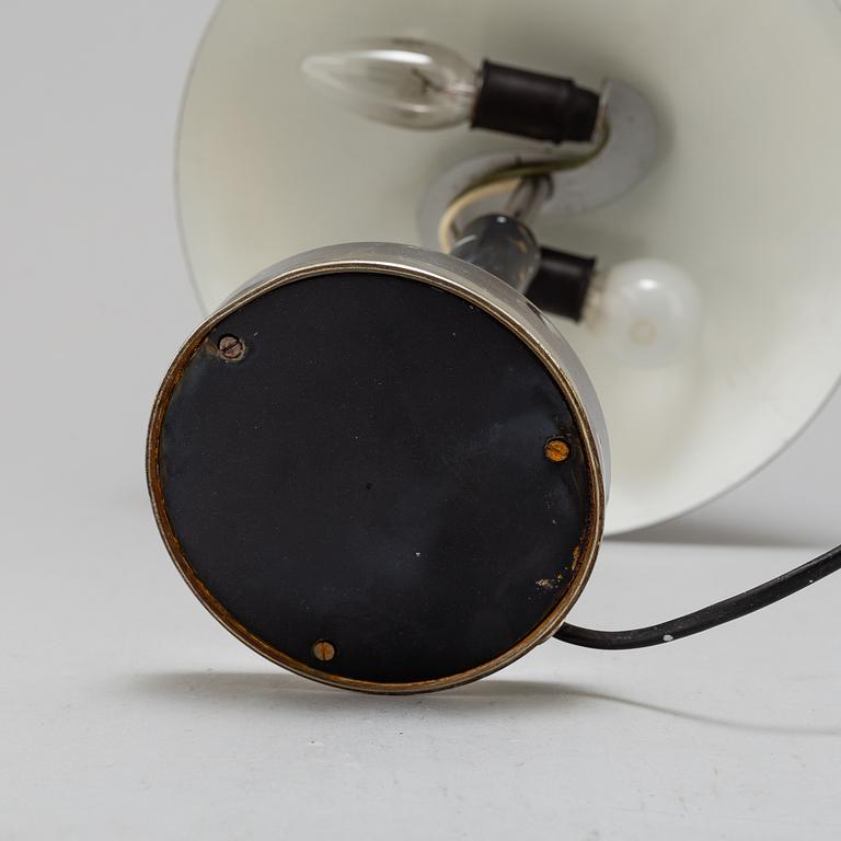 A two-light table lamp, probably 1930s.
