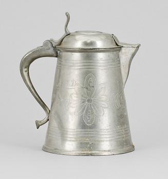 STOP, tenn, Sverige, 1800-talets första hälft. Otydl mästarstämplar.
